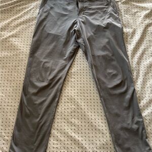 Gray Lululemon Straight Leg Pants